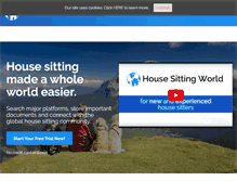 Tablet Screenshot of housesittingworld.com
